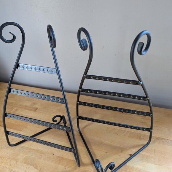 2 Earring Displays Wrought Iron - Like New - Rio Grande US Made - Jewelry Stands - Picture 5 of 11